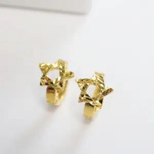 [가앤] 24k순금 반짝 별 원터치 귀걸이 3.75g