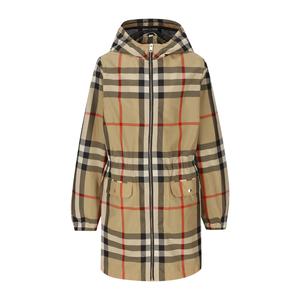 BURBERRY KIDS 버버리 키즈 23FW 체크 후디드 코트 8072828 A7028