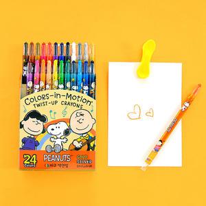 지구화학 피너츠 색연필 24색
