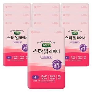 디펜드 스타일 요실금 라이너 여성용 10개