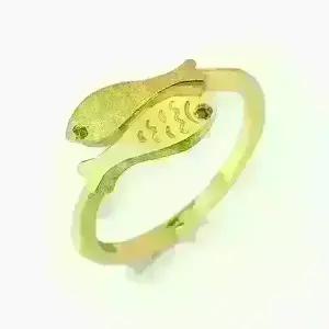 데일리링 물고기썸 순금반지 3.75g 레이어드