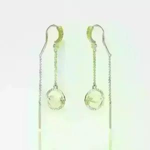 순금귀걸이 피시스오르빗드롭귀걸이 3.75g