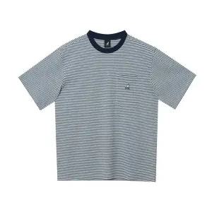 [캉골](신세계 사우스시티)원 포켓 스트라이프 반팔 티셔츠 2782 라이트블루 (KRECST27820)