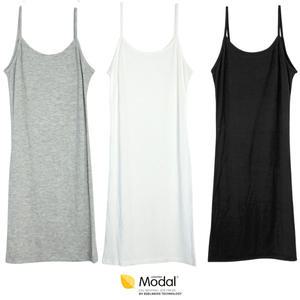 레이어드 모달 이너 스판 기본슬립 속치마 원피스 속원피스