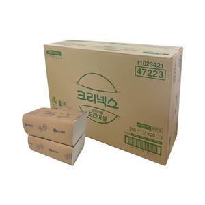 크리넥스 핸드타올 5000매 드라이셀 47223 250매x20밴드