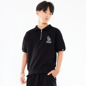 테니스 백 주니어 터틀넥 오버핏 반팔 티셔츠 JT-J3212