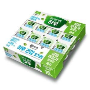 풀무원 하루요거트 컵 설탕무첨가 플레인 (16입) 1280g 유산균 영양간식 아이간식 어른간식