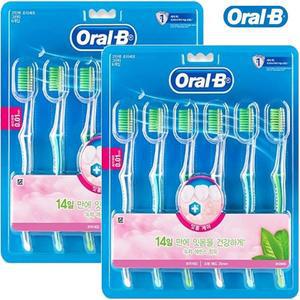 [기타]오랄비 고탄력 초미세모 그린티 6개입 x2개 홍차칫솔