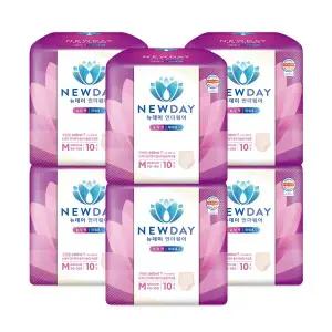 [뉴데이] 언더웨어 울트라슬림 요실금 팬티 여성용 중형 10Px6팩