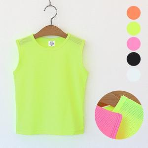 비바스타 여름 아이스메쉬 나시티셔츠 유아 아동 주니어