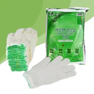 다인누리  면장갑 55G 초록 그린 300켤레 목장갑 안전 작업용장갑 작업 현장