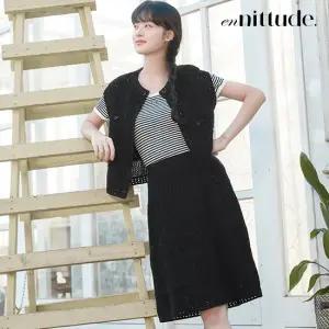엔니튜드 크로셰 썸머 니트 재킷+스커트 셋업