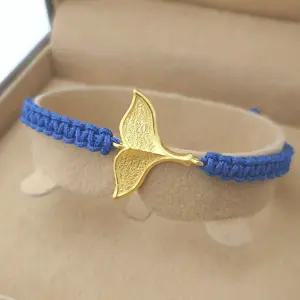 [가앤] 24k순금 고래꼬리 매듭 끈 팔찌 3.75g