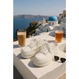 [갤러리아] [센터시티] 고세 리본 경량 키높이 망사 스니커즈 뮬 OZO5S027 아이보리