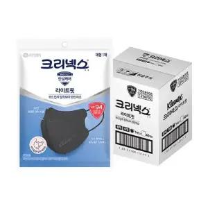 크리넥스 KF-94 라이트핏 블랙 1개입 40개