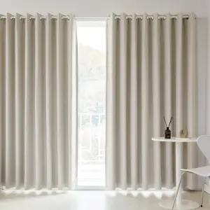 까르데코 슈가파우더 형상기억 암막 거실 특대형커튼 2장