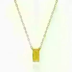 순금목걸이 삼중 라인 포인트 펜던트 목걸이 3.75g+18K장식