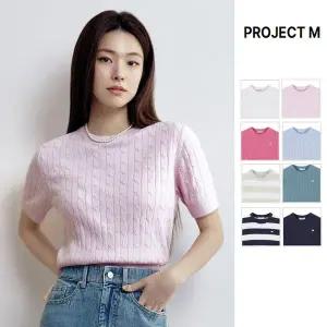 [프로젝트엠](천안아산점)여성 케이블조직 라운드 풀오버 EPF2ER2400