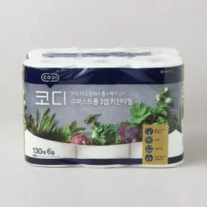 코디 울트라 슈퍼 스트롱 키친타올 130매*6롤