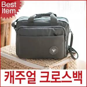 블루마운트 데일리 멀티포켓 캐주얼 크로스백 보조가방 31X22X16cm