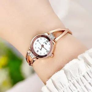 셀레나 로즈골드 메탈시계 여성 손목시계-WFHJBR8