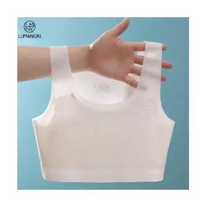 LUMANOKI 여학생 시원한 초경량 일체형 주니어 키즈 브라 2P