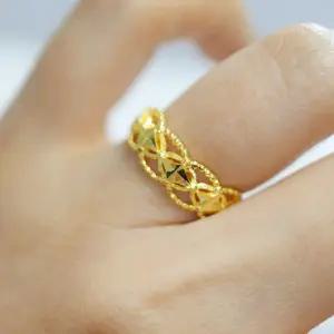 [가앤] 24k순금 물결 구슬 볼 라인 반지 3.75g