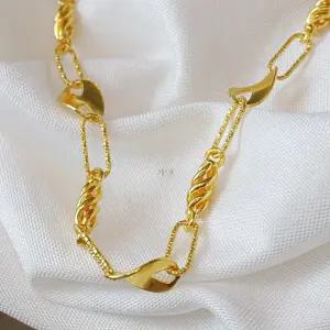 [가앤] 24k순금 뫼비우스 미러 꼬임 클립 체인 목걸이 11.25g