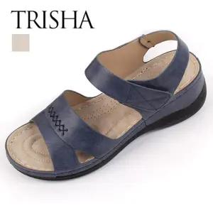 [트리샤]경량 쿠션 웨지 슬링백 샌들 BKH5158