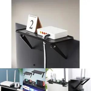 모니터거치대 공유기받침대 선반트레이/선반/모니터/파티션/침대/거치대/수납/걸이/공유기/셋톱/박스/상단