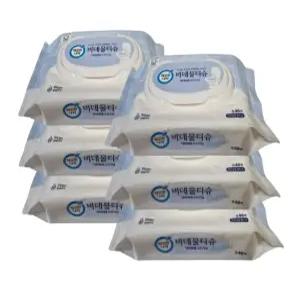 깨끗한나라 닥터 비데 화장실용 물티슈 캡형 46매 6팩