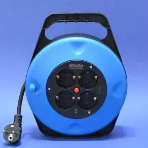 4구 접지전선릴 10m 1128011 휴대용캠핑릴 릴작업선 케이블릴 SM R4 4구멀티탭 온도과승