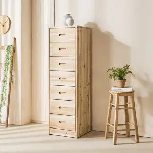 [데코라인] 나리 원목 7단 서랍장