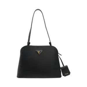 [중고명품] 블랙 사피아노 마티네 미듐 숄더백