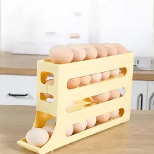 30구 계란 달걀 보관함 자동롤링 에그트레이 냉장고정리 계란보관함 30구계란 계란정리대
