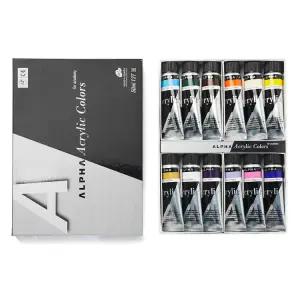알파 실버 아크릴물감 50ml 12색 B세트