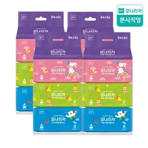 모나리자 휴대용 포켓 비데 물티슈 8매*6입 4팩