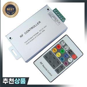 RF IR 원격 RGB LED 컨트롤러 DC 12V 24V 24A 공급 3528 5050 2835 SMD 스트립