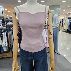 시슬리/애플아울렛/메탈 슬리브리스 니트 SAKP01441