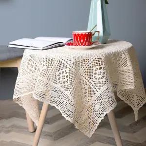 뜨개니트 테이블보 5type 식탁보 인테리어소품/원형/원탁/타원/린넨/레이스/행사/거실/탁자보/책상/파티