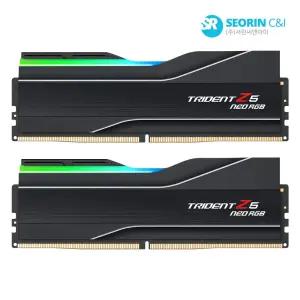 [서린공식] 지스킬 DDR5-6000 CL28 TRIDENT Z5 NEO RGB J 블랙 패키지 32GB(16Gx2)