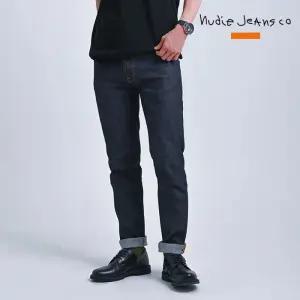 [누디진] 씬핀 드라이 트윌 남자 청바지 프리미엄 데님팬츠 111085
