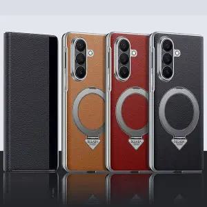 갤럭시 z폴드7 폴드7 마그네틱 맥세이프 링 그립 호환 카드 수납 가죽 풀커버 슬림 하드 힌지보