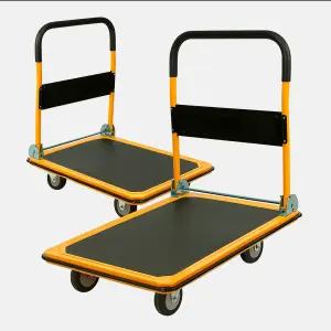 무소음 스틸 폴딩 대차 구르마 접이식 카트 핸드트럭