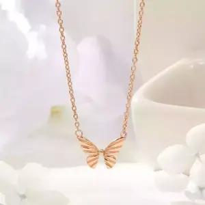 [비앤비골드] 14K 버터플라이 나비 컷팅 체인 목걸이 JNN41911