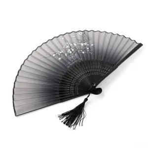 [비투비월드]매화꽃 접이식 대나무 부채 전통 여름 선물