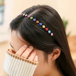 [비투비월드][엔젤슈슈] 큐빅 꽃 머리띠(무지개)