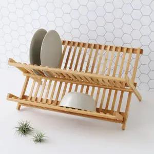 마켓비 JAWAL 접이식 식기건조대 대나무 4575.4135