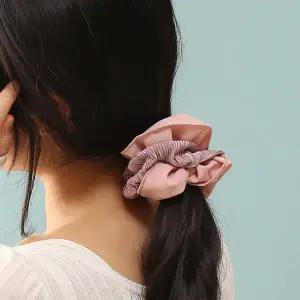 [비투비월드][엔젤슈슈] 베이직+플리츠 곱창밴드 2p세트 머리끈