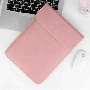 [비투비월드]맥씬 노트북 가죽 슬리브 파우치 케이스 15.4형 핑크